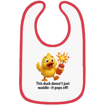 Discover This Duck Pops Off – Fun Explosive Duck Pun Design Bibs