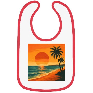 Discover Retro vintage sunset Bibs