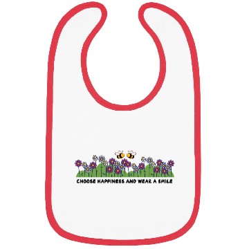 Discover Choose Happiness Wear a Smile Bibs