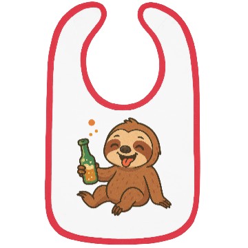 Discover Drunk Party Sloth Bibs