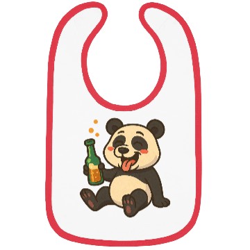 Discover Drunk Party Panda Bibs