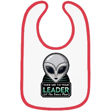Discover Take Me To Your Leader Alien Rave Retro 2000s Y2K Bibs