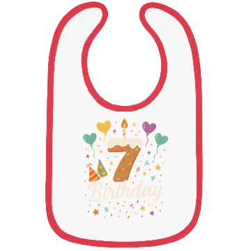 Discover 7th Birthday Bibs for Kids