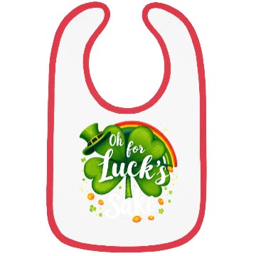 Discover Funny Shamrock Clover Design Bibs