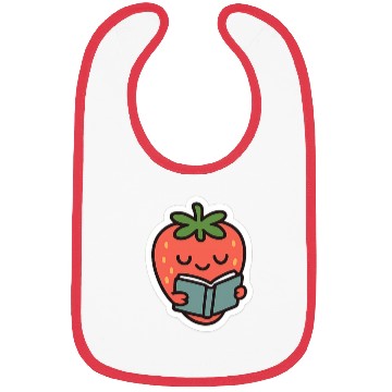 Discover Bookish Strawberry Bibs