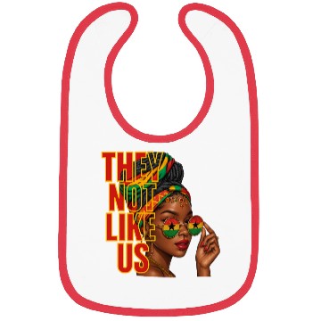 Discover They Not Like Us Afro Queen Bibs