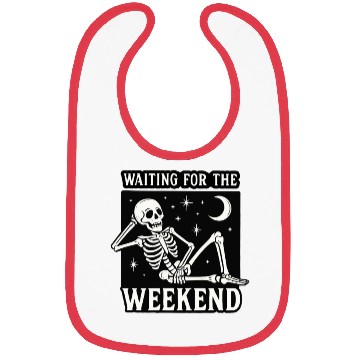 Discover Weekend Skeleton Mood Graphic Bibs