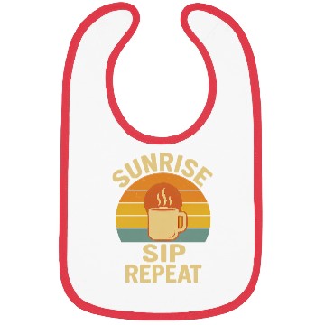Discover Sunrise Coffee Loop Design Bibs