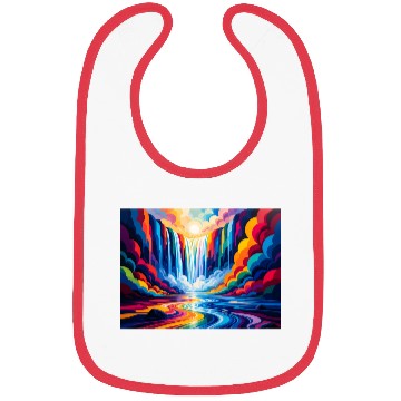 Discover Vibrant Rainbow Waterfall & River Bibs