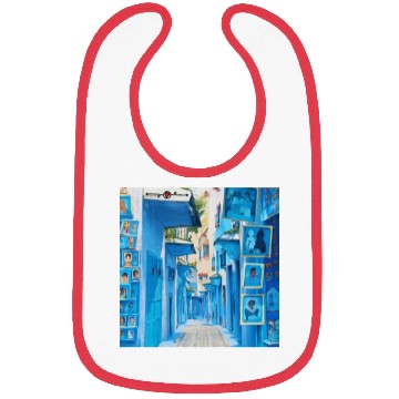 Discover Chefchaouen Blue City Landscape Bibs