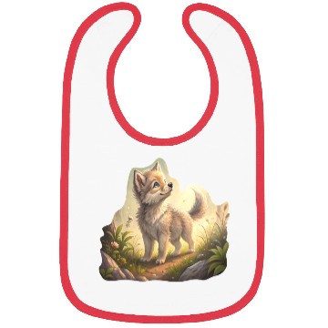 Discover Autumn Whispers Wolf Pup Bibs