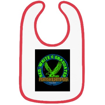 Discover flying hawk emblem Bibs