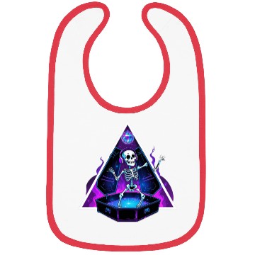 Discover Neon Dancing Skeleton in Coffin Bibs