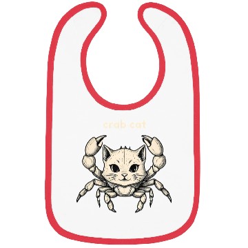 Discover Funny Crab Cat Hybrid Bibs – Hilarious Animal