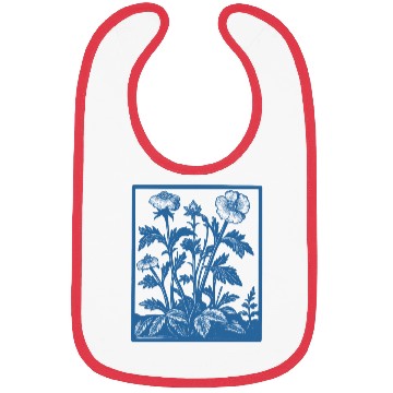 Discover Wildflowers 90s Retro Flowers Bibs