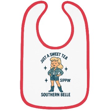 Discover Sweet Tea Southern Belle Bibs