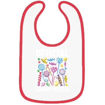 Discover Official Candy Tester Lollipop Sweets 01 Bibs