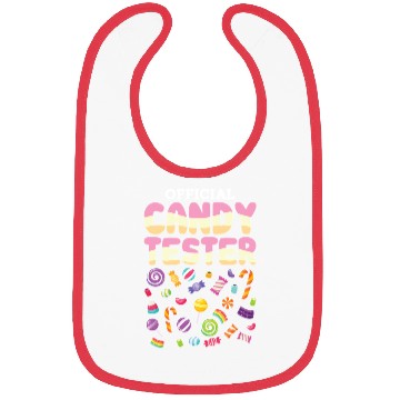 Discover Official Candy Tester Lollipop Sweets Halloween Bibs