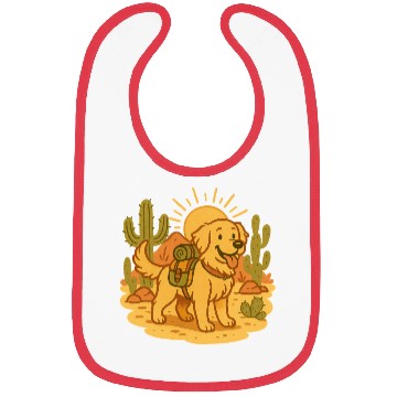 Discover Golden Retriever Desert Hike Bibs