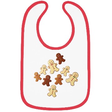 Discover Gingerbread Man Cookie Christmas Bibs