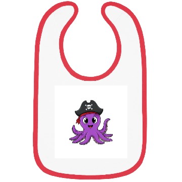 Discover Friendly Octopus Pirate Bibs -Cute Ocean Animal