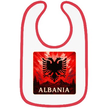 Discover Albania Double Eagle Design Bibs