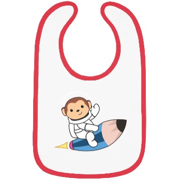 Discover Cute Space Monkey Astronaut Universe Bibs