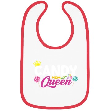 Discover Funny Candy Queen Lollipop Lover Design 01 Bibs