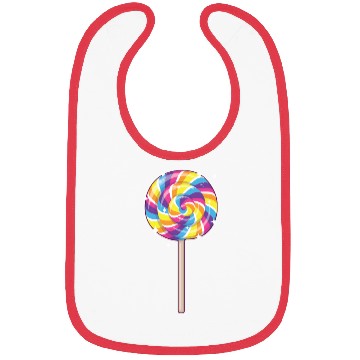 Discover Cute Lollipop Design Lollipop Candy Lover 01 Bibs