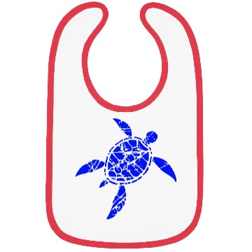 Discover Turtle pattern cracks scratches vintage retro cool Bibs