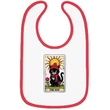 Discover Grumpy Cat Tarot Card The Sun, Funny Cat Lover Bibs