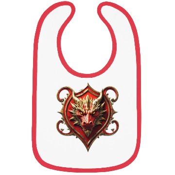 Discover Fire Dragon Crest Bibs