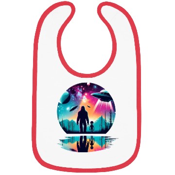 Discover Alien and Bigfoot UFO Bibs