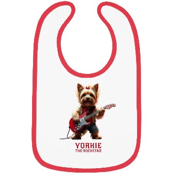 Discover Yorkie the Rockstar Bibs