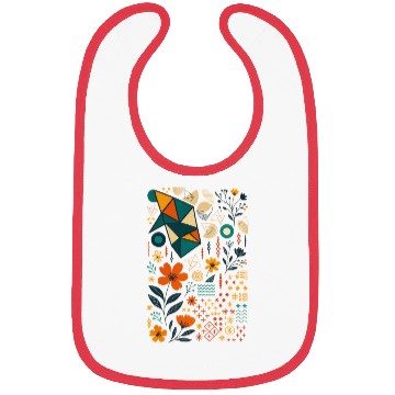 Discover Geometric Garden Fusion Bibs