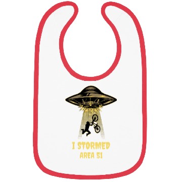 Discover I Stormed Area 51 – Funny UFO Bibs