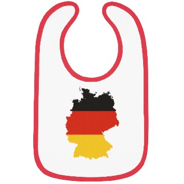 Discover Black Red Gold Germany flag outline design Bibs