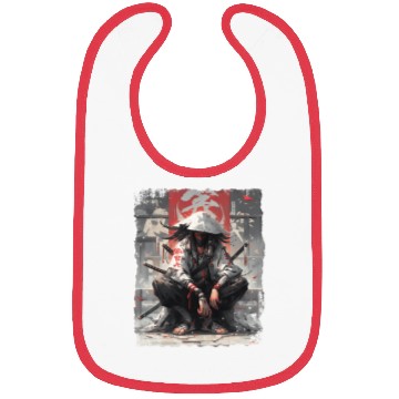 Discover Samurai Sword Katana Ninja Japan Manga Anime Bibs