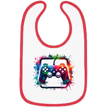 Discover Spray Paint Gamer Controller Bibs