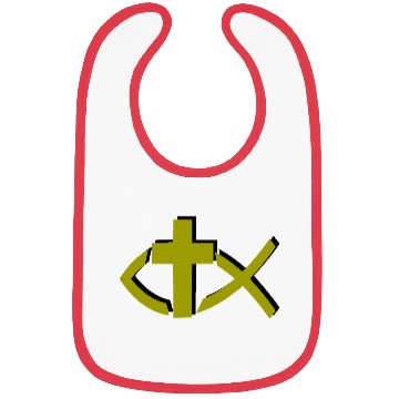 Discover Jesus Fish Symbol Christian Bibs