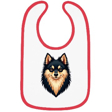 Discover “Pomeranian” – Bold & Beautiful Dog Illustration Bibs