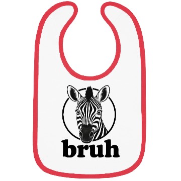 Discover Funny zebra sarcastic humor internet meme Bibs