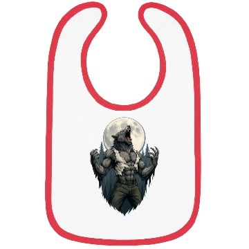 Discover Howl of the Alpha – Werewolf Under the Moon Bibs