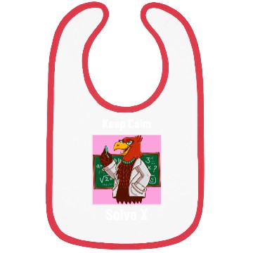 Discover Keep Calm Solve X Algebra Teacher Bibs