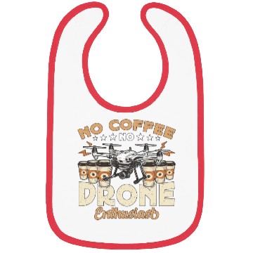 Discover Drone Enthusiast No Coffee Aviation Coffee Lover Bibs