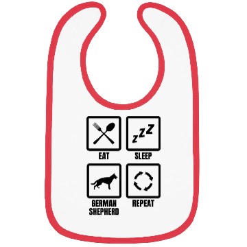 Discover German Shepherd Daily Schedule Bibs