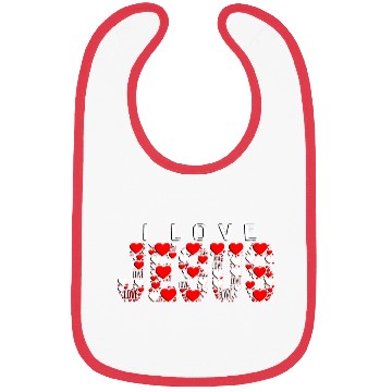 Discover I LOVE JESUS Bibs