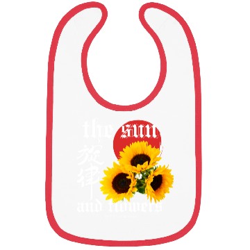 Discover Japanese sun flower Dark Fantasy Bibs Design