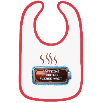 Discover Caffeine Loading... Pixel Coffee Bibs
