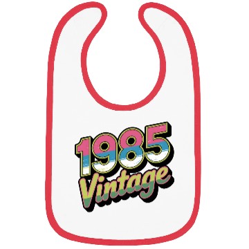 Discover 1985 Vintage Birthday Retro 80s Gift Idea Bibs